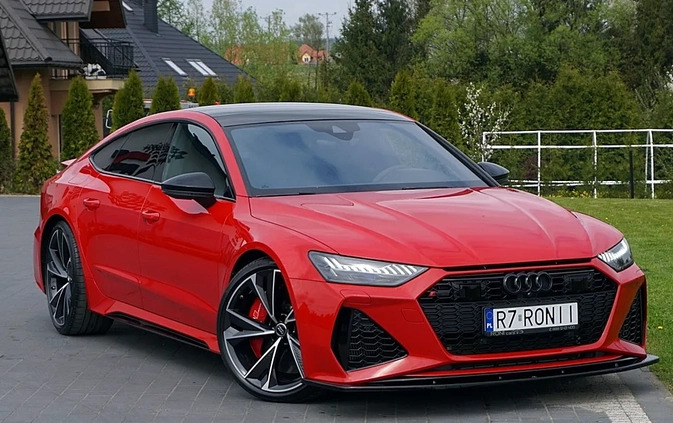 Audi RS7 cena 549000 przebieg: 39800, rok produkcji 2020 z Dynów małe 781